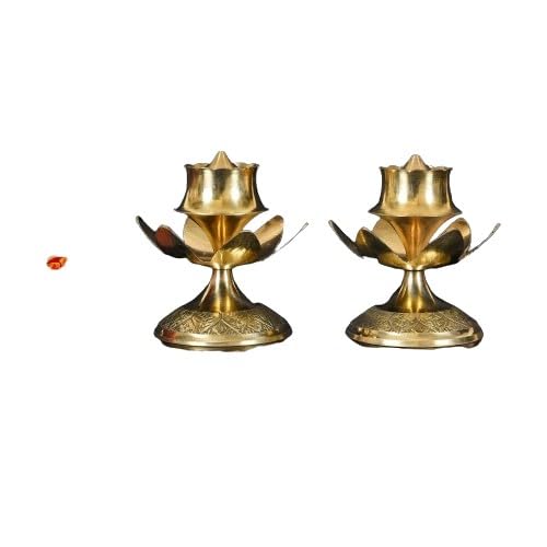 Brass Set of 2 Incense Holder/Burner for Temple/Home/Office